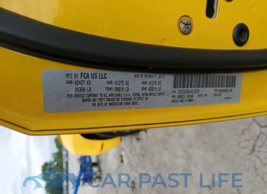 2C3CDZGG8JH116797# 12