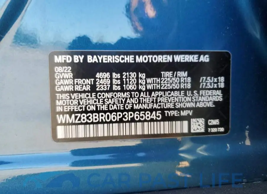 WMZ83BR06P3P65845# 12