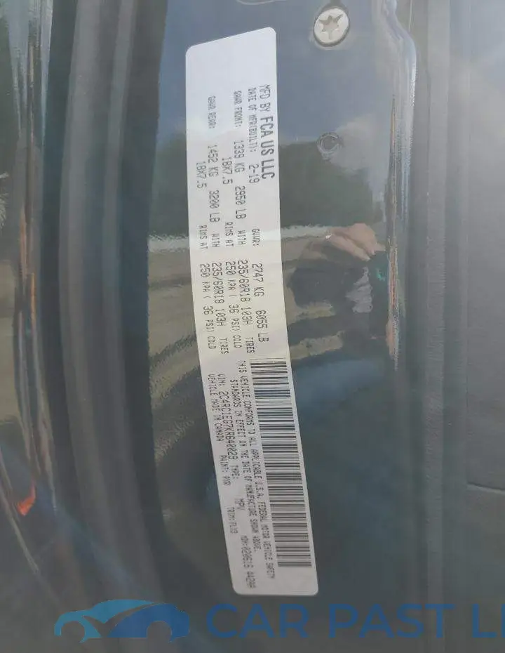2C4RC1EG7KR640029# 13