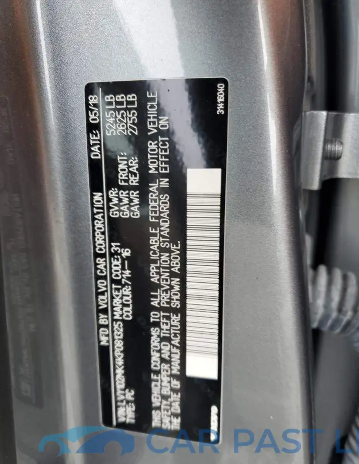 LVY102MK4KP081325# 12
