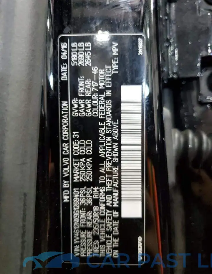 YV4612NX9G1269401# 14