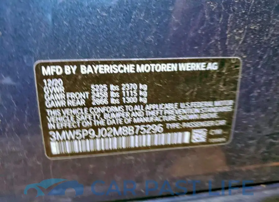 3MW5P9J02M8B75296# 12
