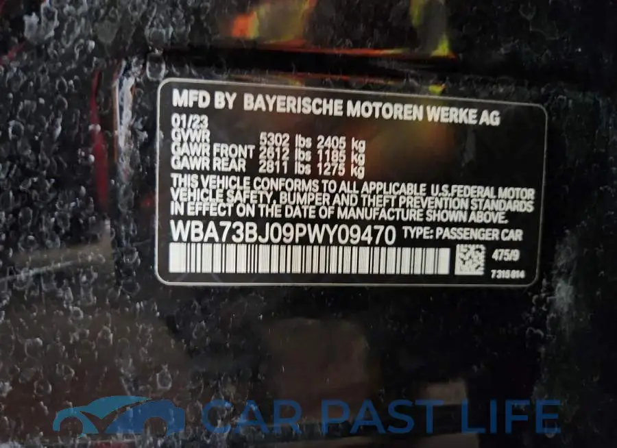 WBA73BJ09PWY09470# 12