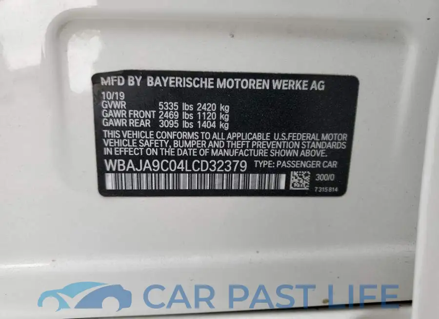 WBAJA9C04LCD32379# 12