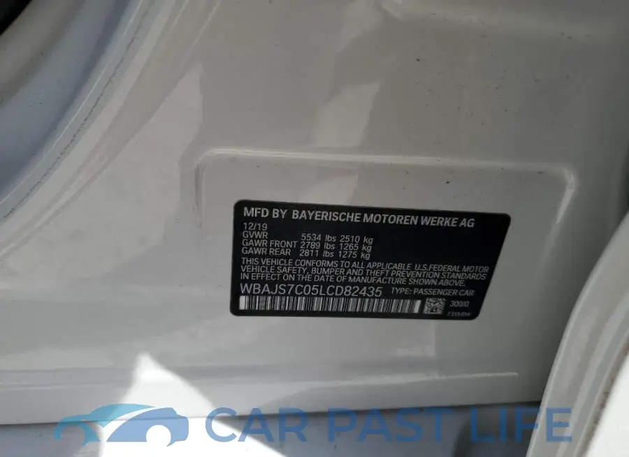 WBAJS7C05LCD82435# 12