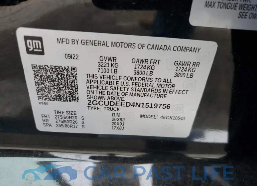 2GCUDEED4N1519756# 12