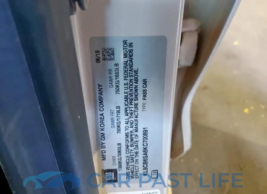 KL8CB6SA6KC700891# 12