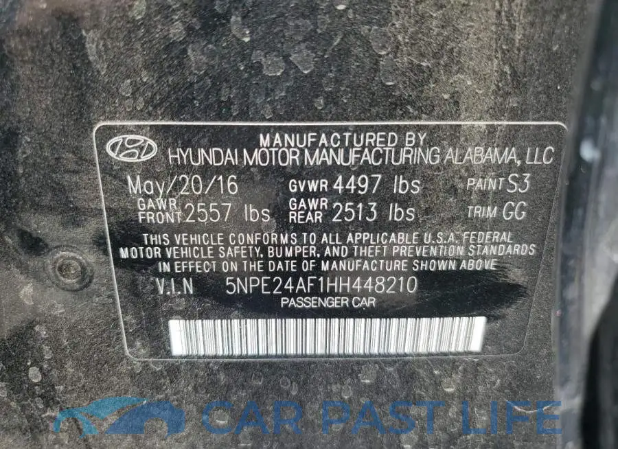 5NPE24AF1HH448210# 12