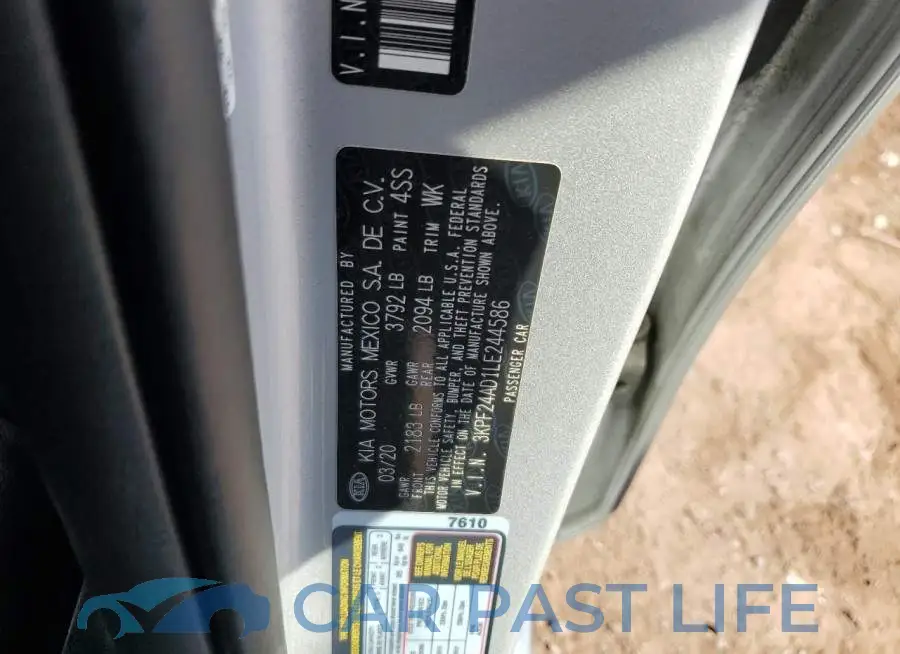 3KPF24AD1LE244586# 12
