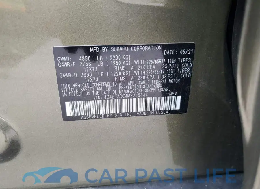4S4BTADC4M3215844# 13
