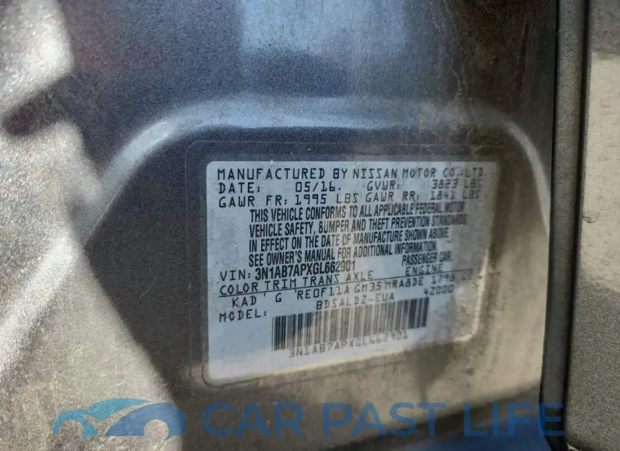 3N1AB7APXGL662901# 12