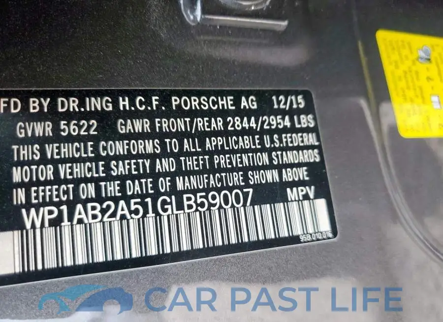 WP1AB2A51GLB59007# 13