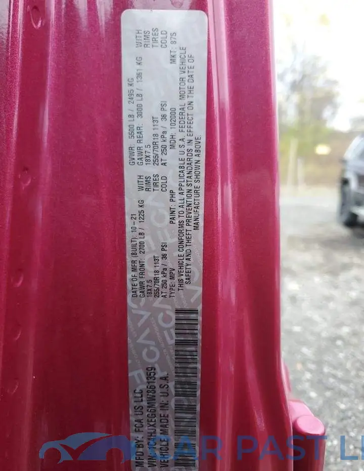 1C4HJXEG6MW861359# 13