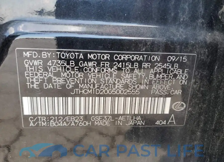 JTHCM1D20G5002555# 13