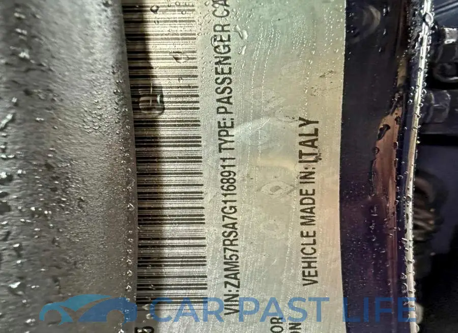 ZAM57RSA7G1168911# 10
