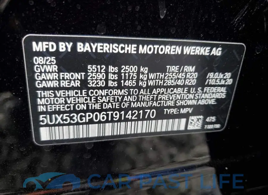 5UX53GP06T9142170# 14