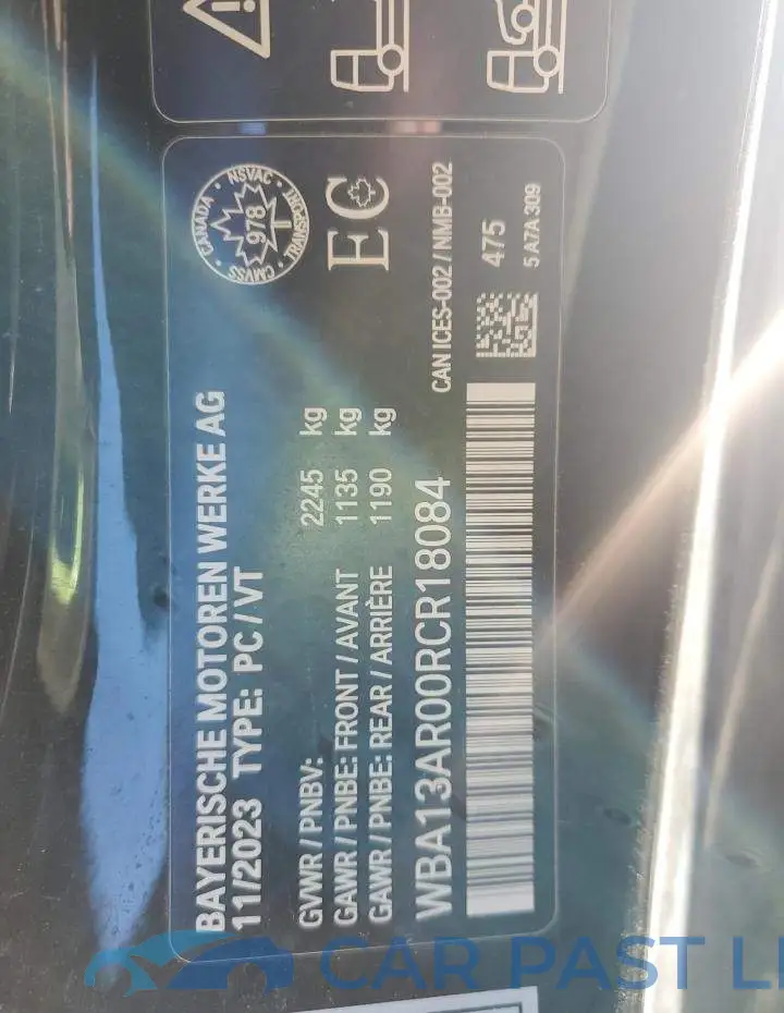 WBA13AR00RCR18084# 13