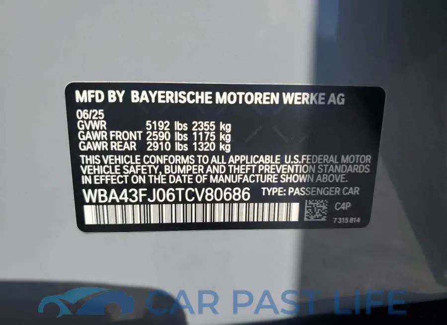 WBA43FJ06TCV80686# 12