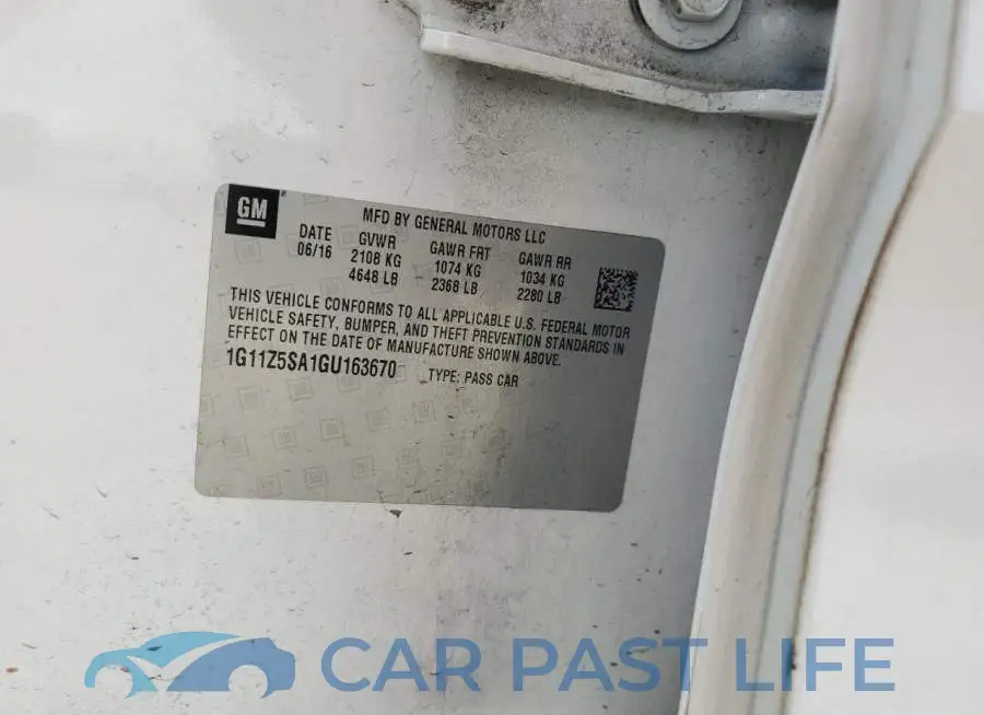1G11Z5SA1GU163670# 12