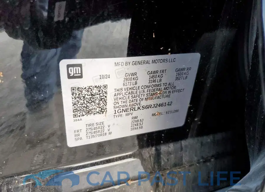 1GNERLKS6RJ246142# 12