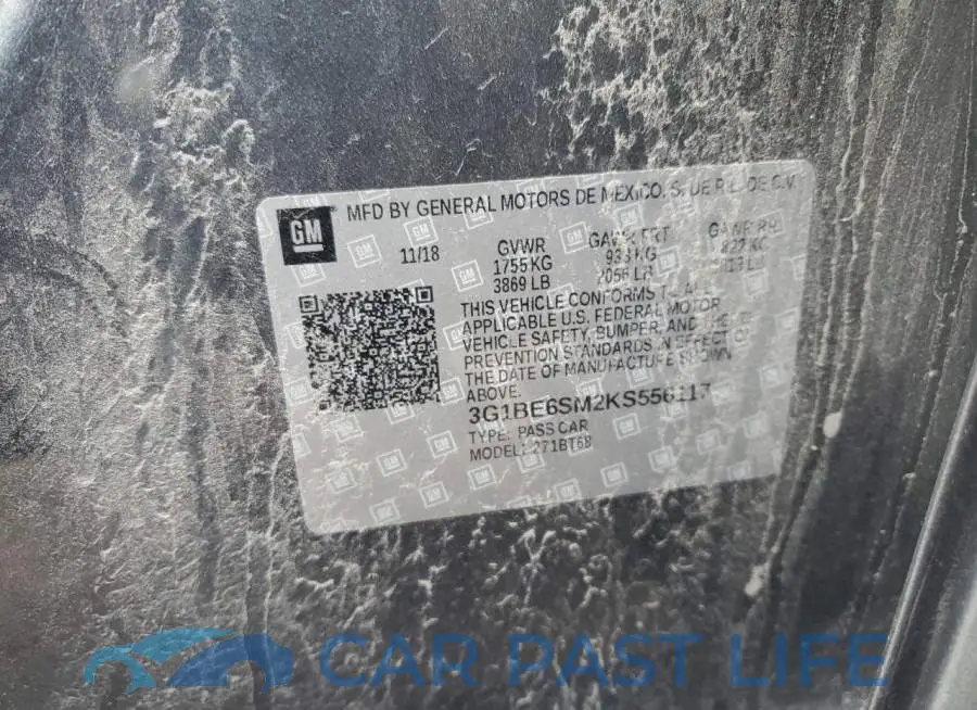 3G1BE6SM2KS556117# 13