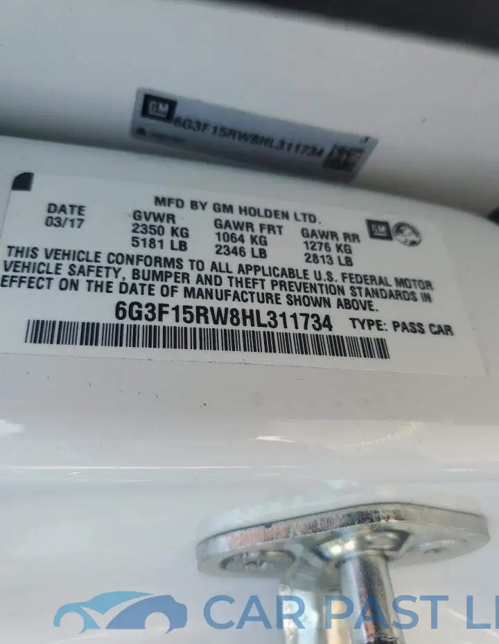 6G3F15RW8HL311734# 13