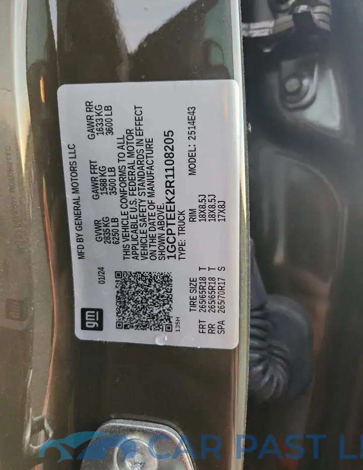 1GCPTEEK2R1108205# 12