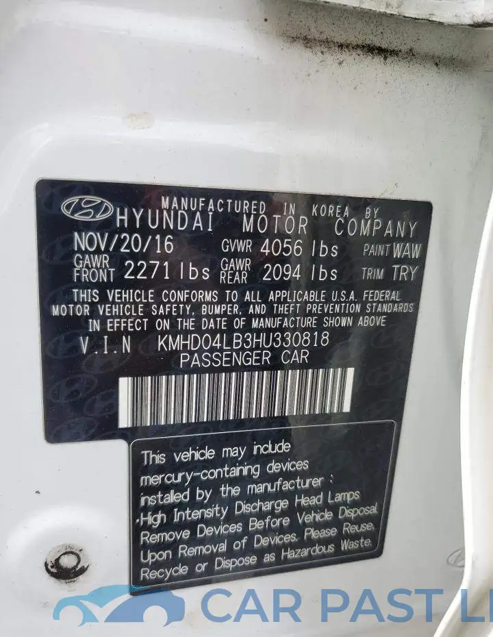 KMHD04LB3HU330818# 12