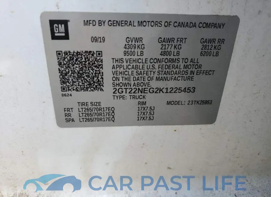 2GT22NEG2K1225453# 12