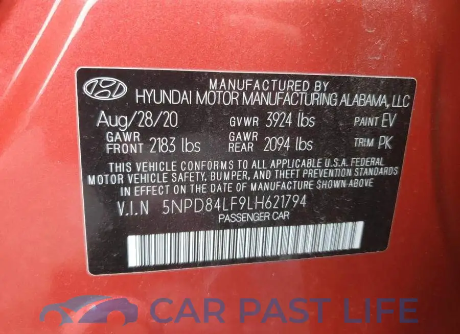 5NPD84LF9LH621794# 12