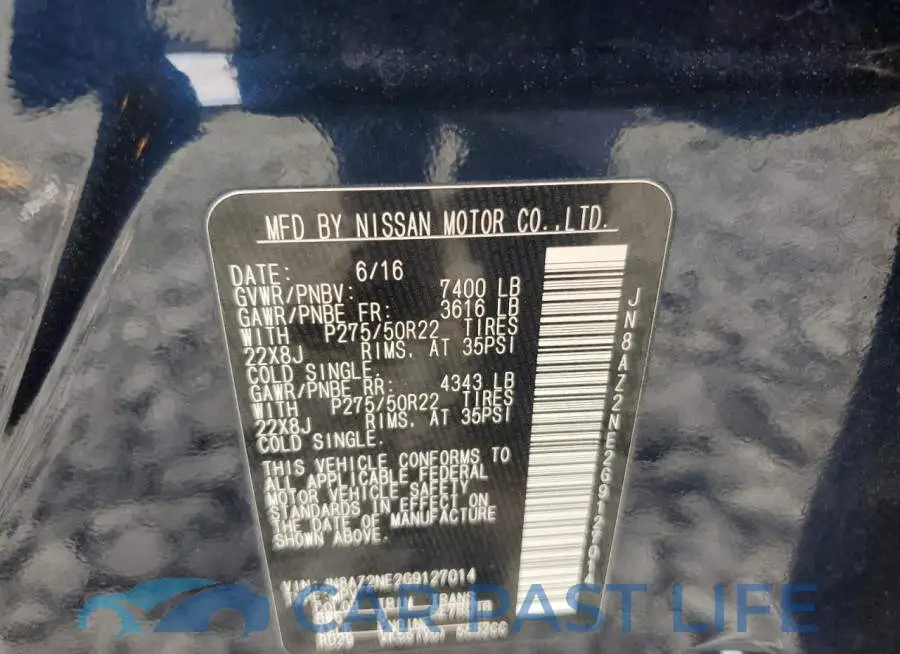 JN8AZ2NE2G9127014# 13