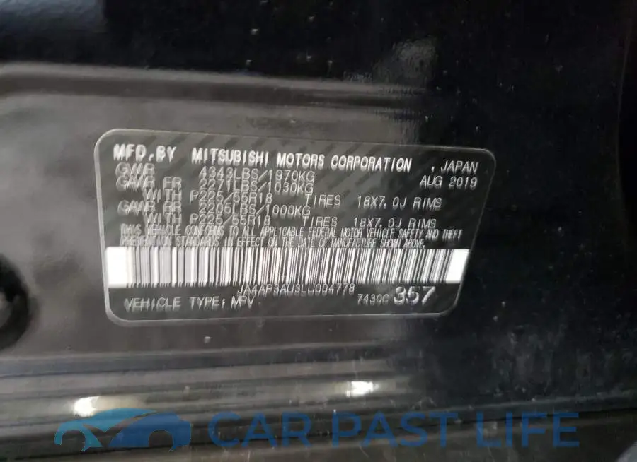 JA4AP3AU3LU004778# 13