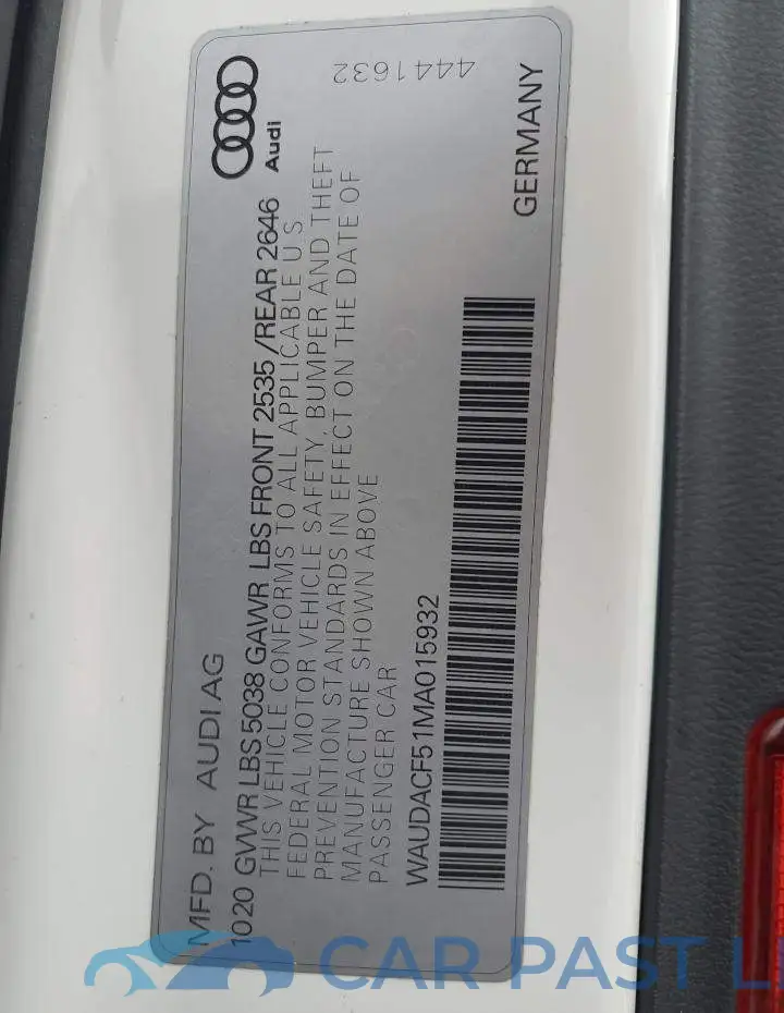 WAUDACF51MA015932# 13