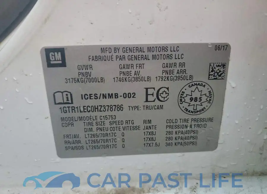 1GTR1LEC0HZ378786# 12