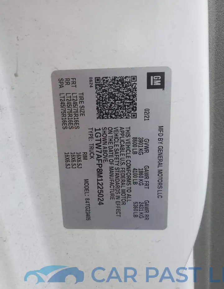1GTW7AFP8M1225024# 13