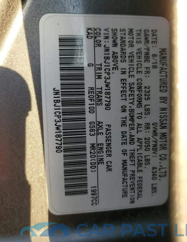 JN1BJ1CP3JW187790# 13