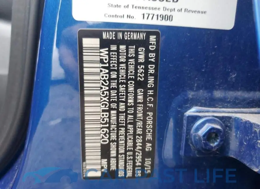 WP1AB2A5XGLB51620# 12