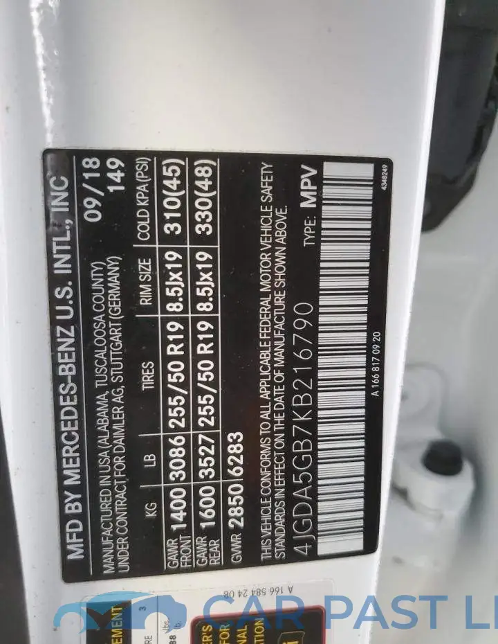 4JGDA5GB7KB216790# 13
