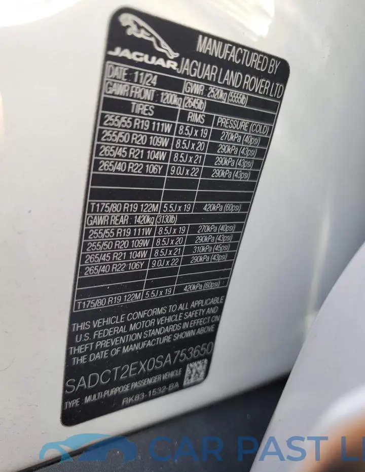 SADCT2EX0SA753650# 13