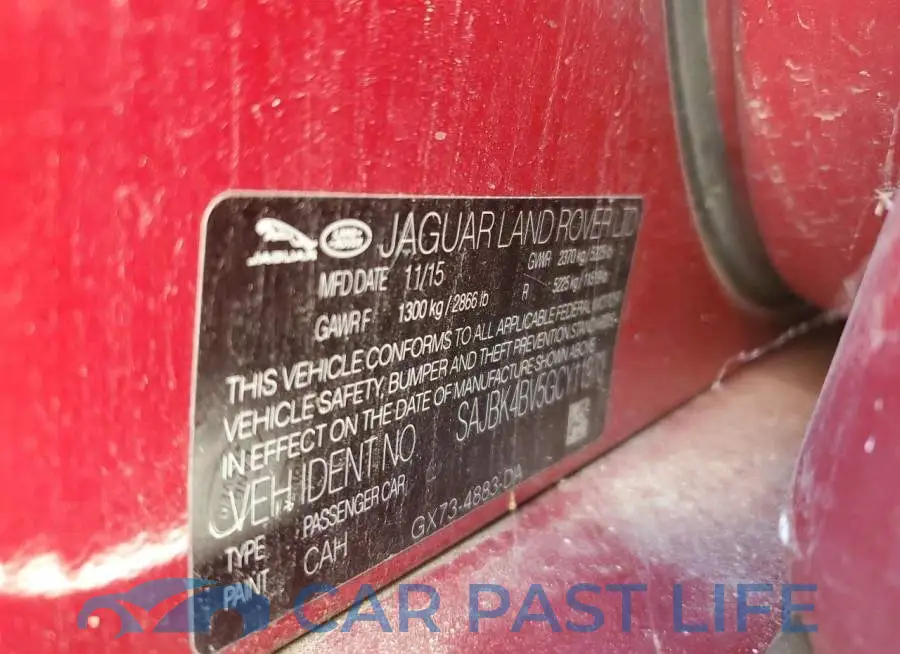 SAJBK4BV5GCY11970# 13