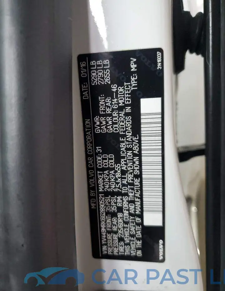 YV449MRK6G2890521# 12