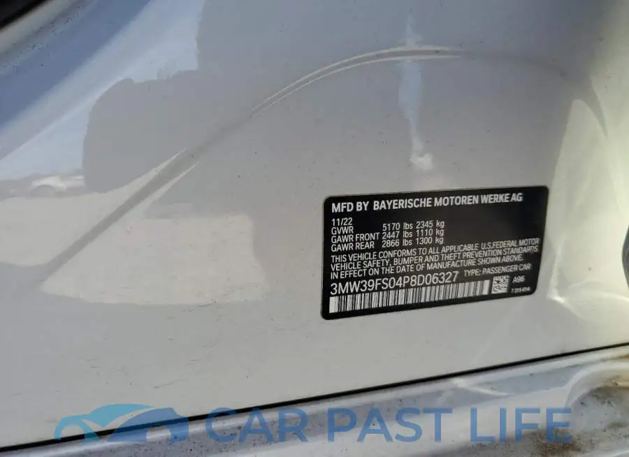 3MW39FS04P8D06327# 12