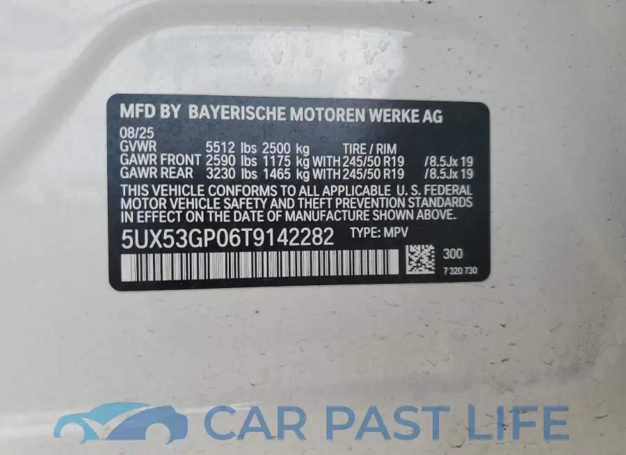 5UX53GP06T9142282# 13