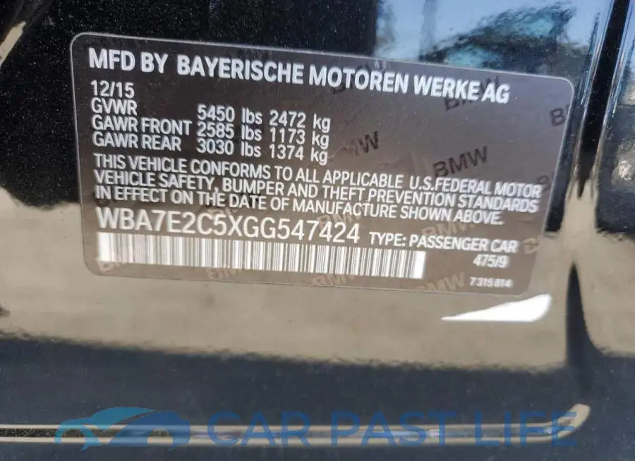 WBA7E2C5XGG547424# 12