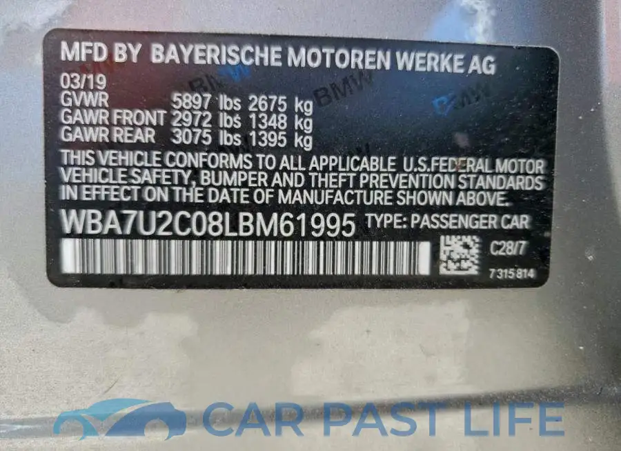WBA7U2C08LBM61995# 12