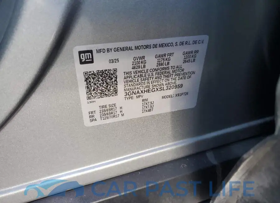 3GNAXHEGXSL320959# 12