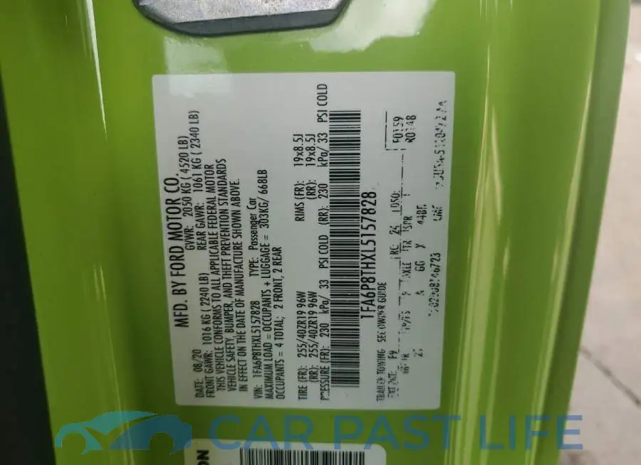 1FA6P8THXL5157828# 12