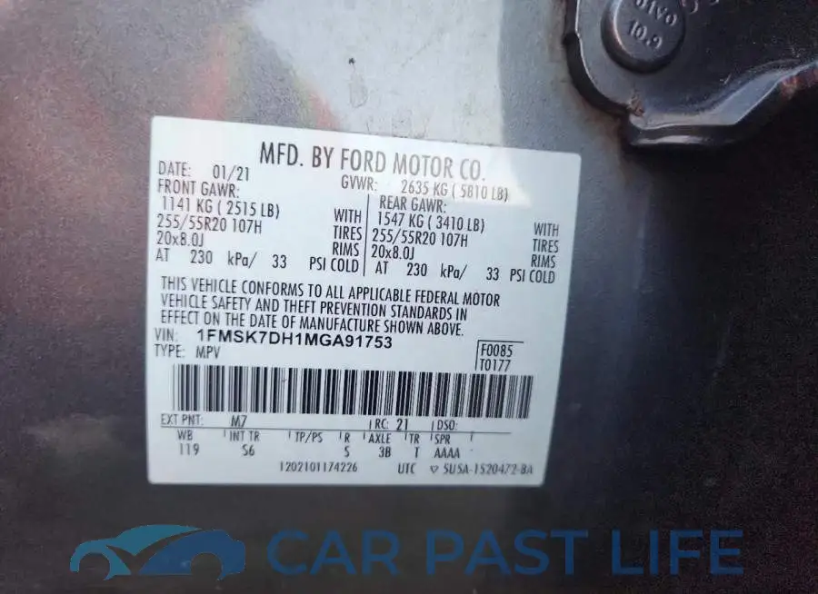 1FMSK7DH1MGA91753# 13