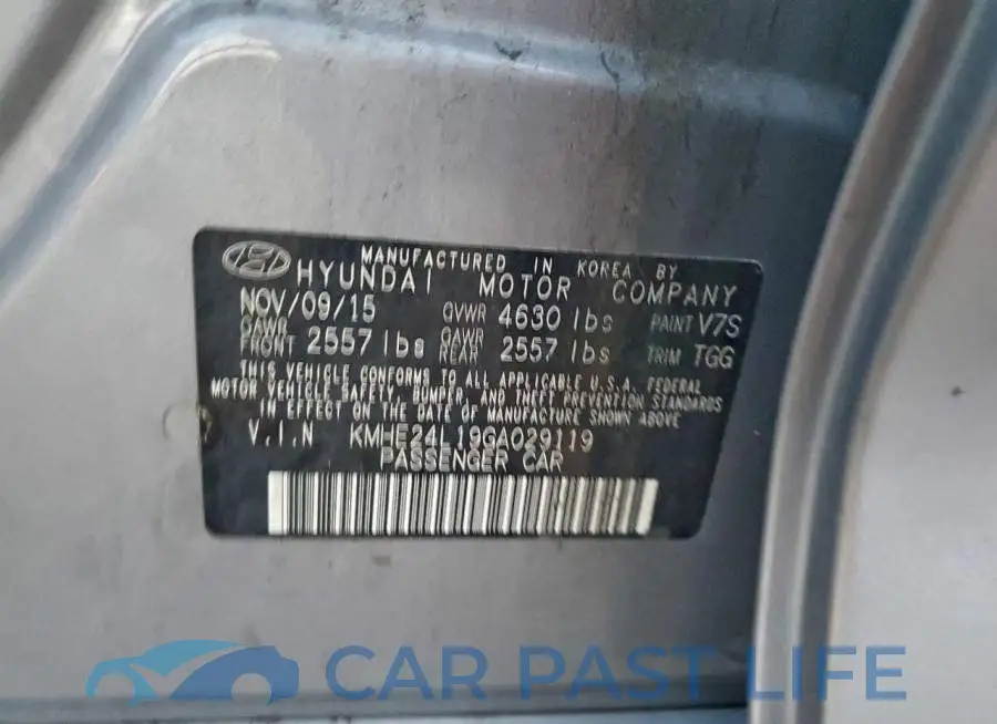 KMHE24L19GA029119# 12