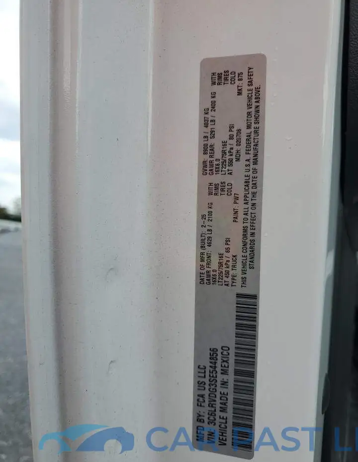 3C6LRVDG3SE544856# 13